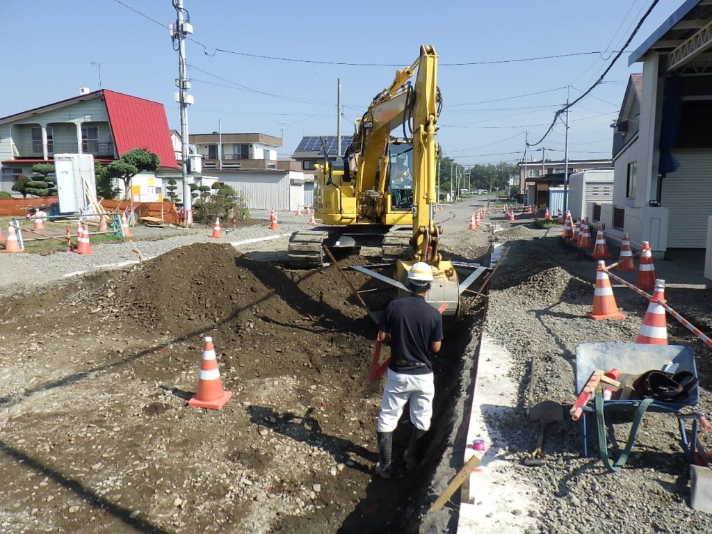西六条地区 道路改良工事